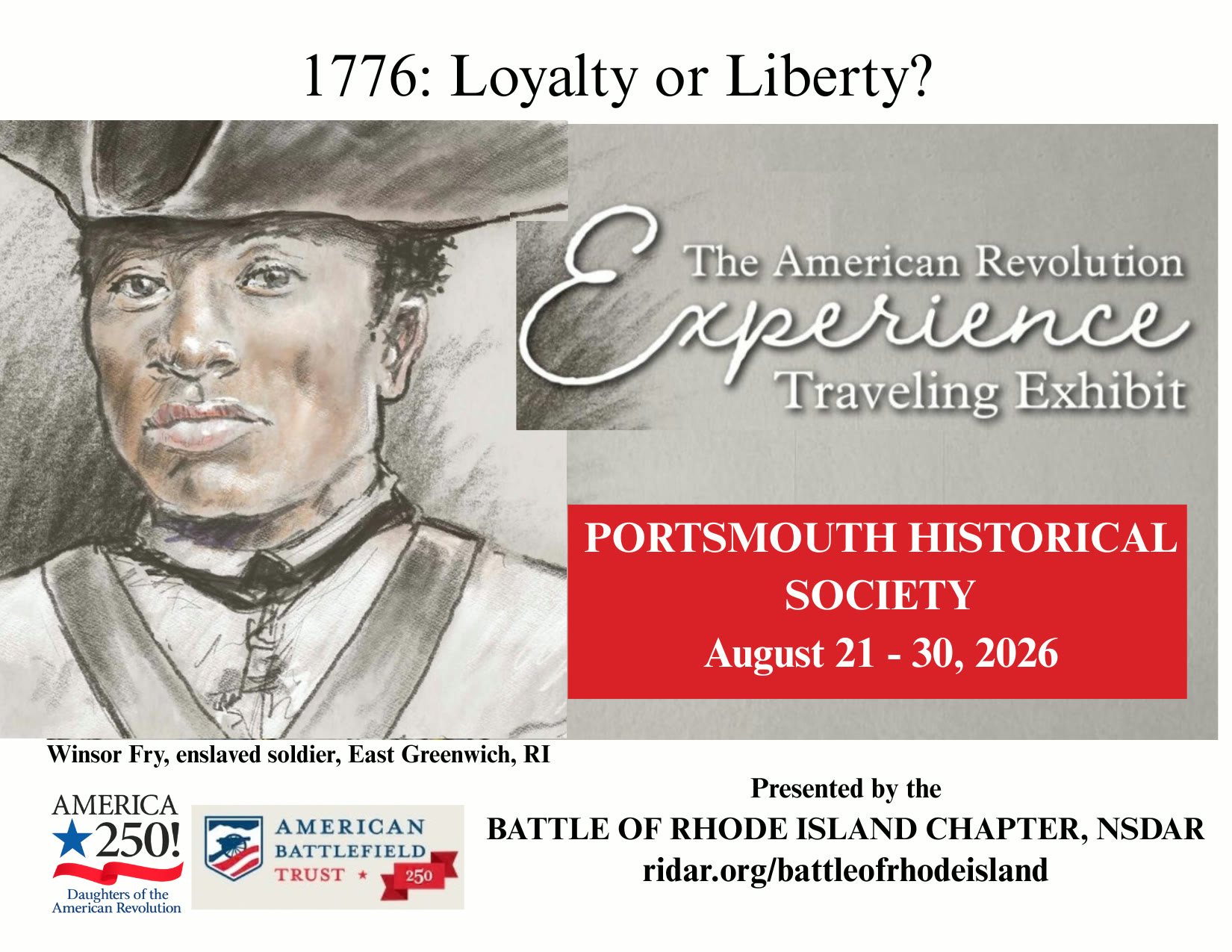The American Revolution Experience Traveling Exhibit Postcard